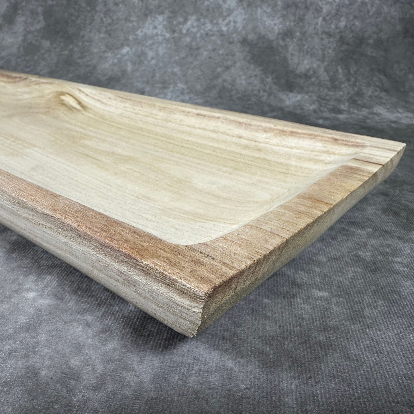 natural paulownia wood tray