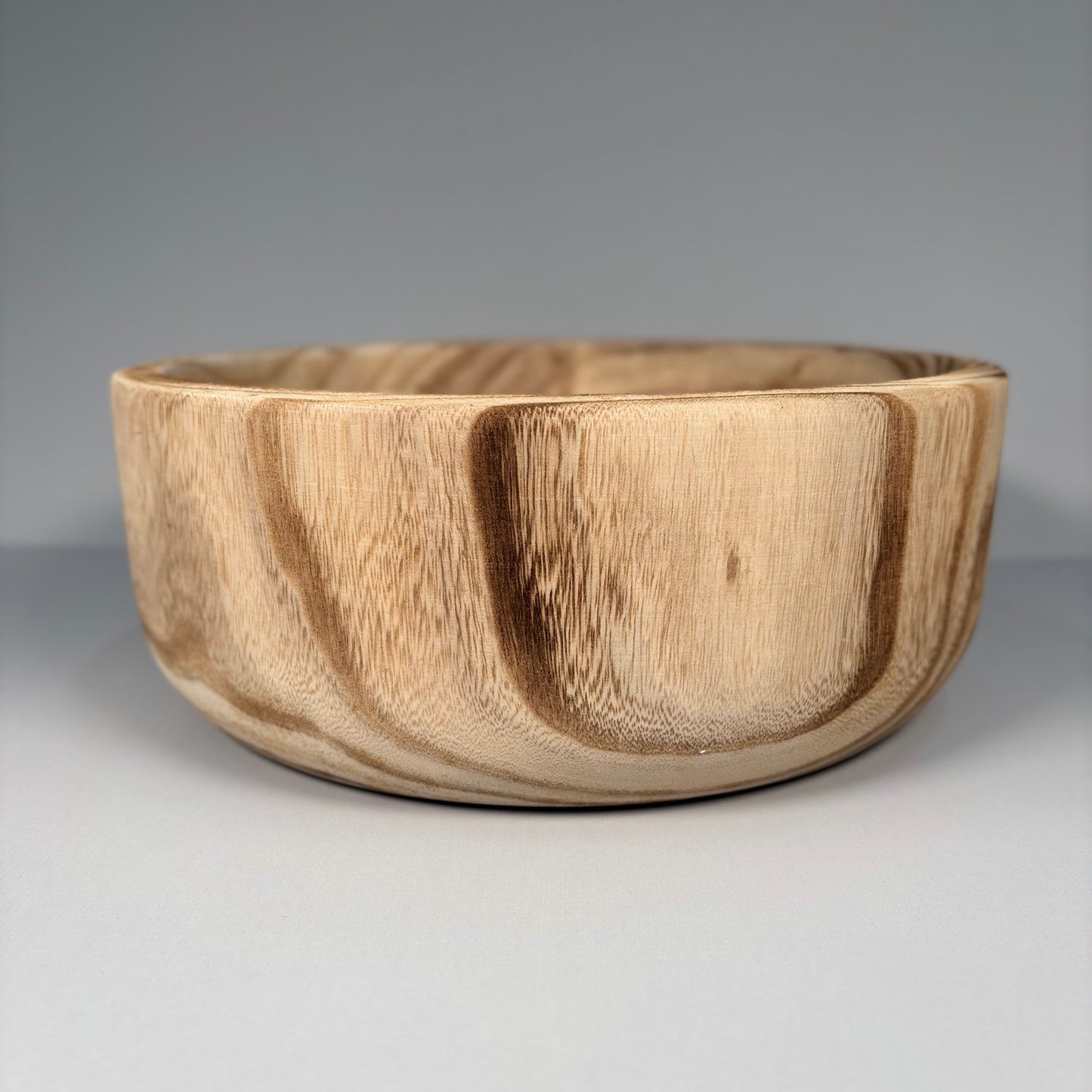 Natural Paulownia Wood Serving Bowl