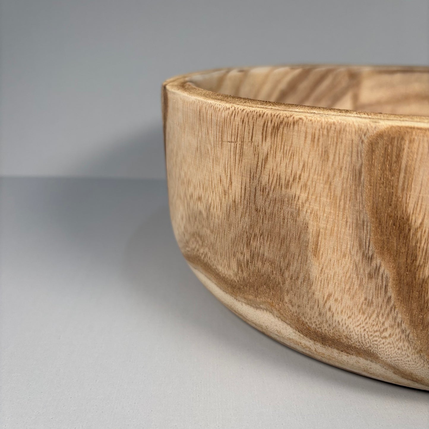 Natural Paulownia Wood Serving Bowl
