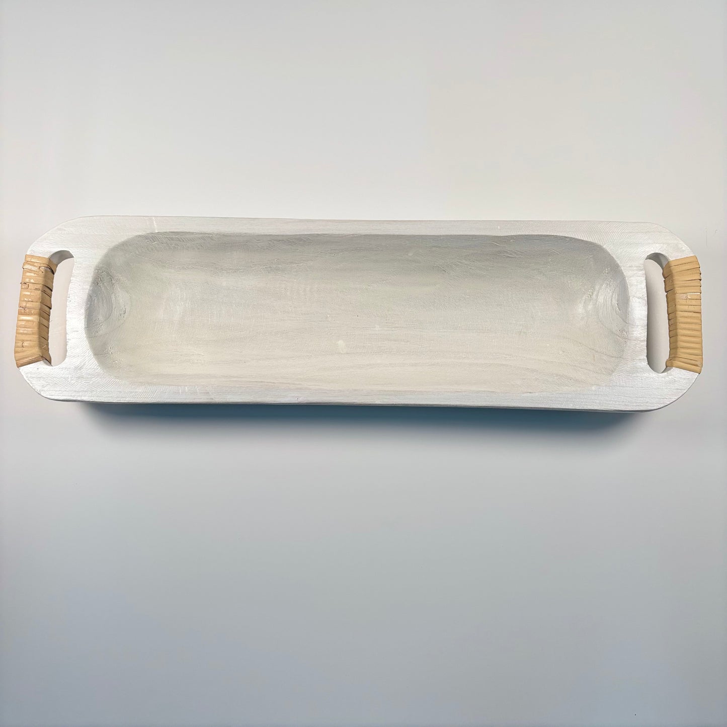 Versatile White Wooden Tray