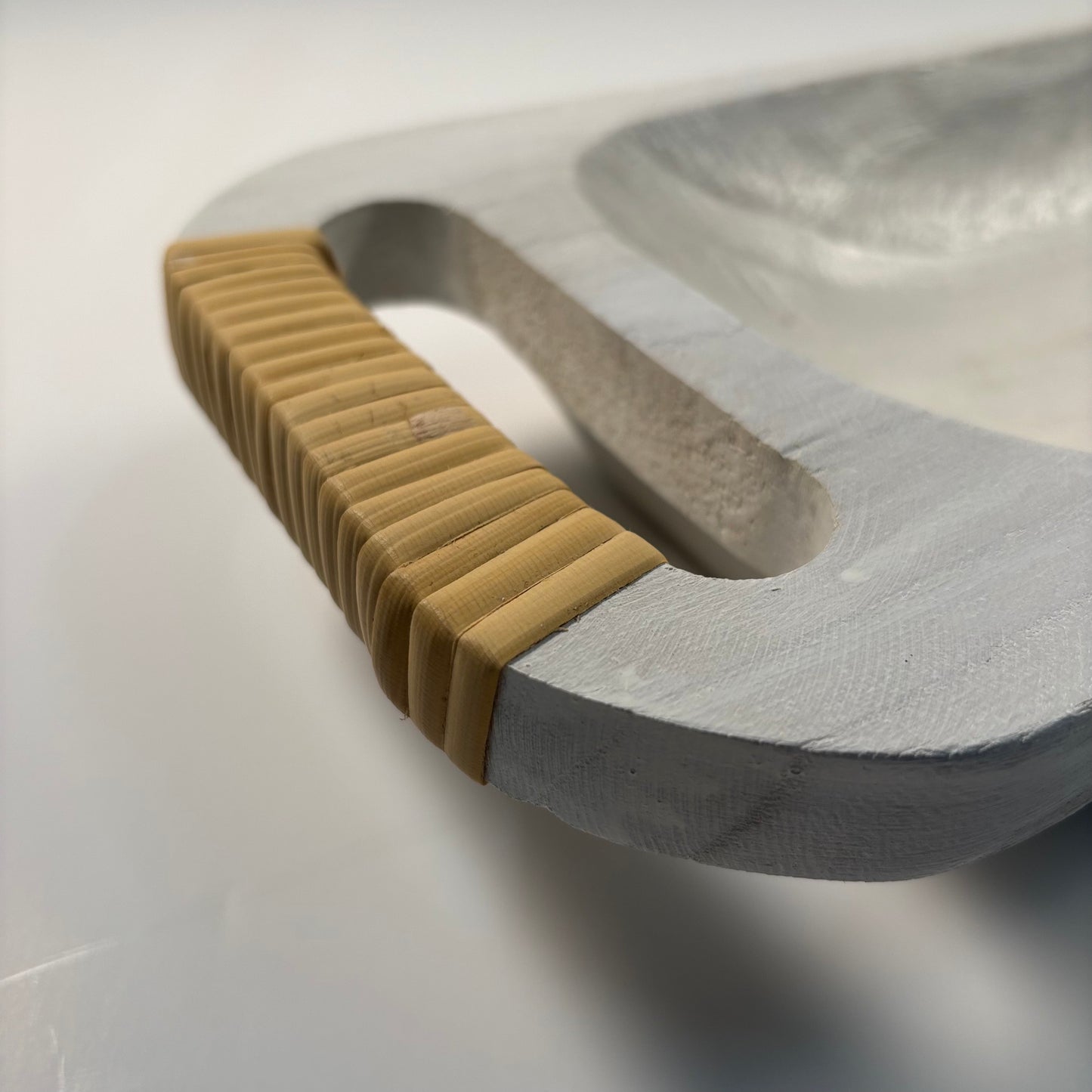 Versatile White Wooden Tray