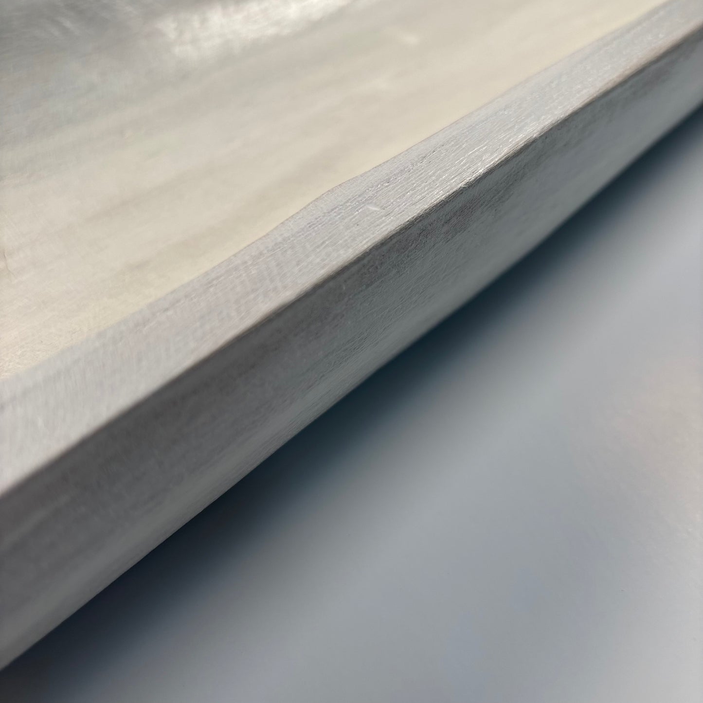 Versatile White Wooden Tray