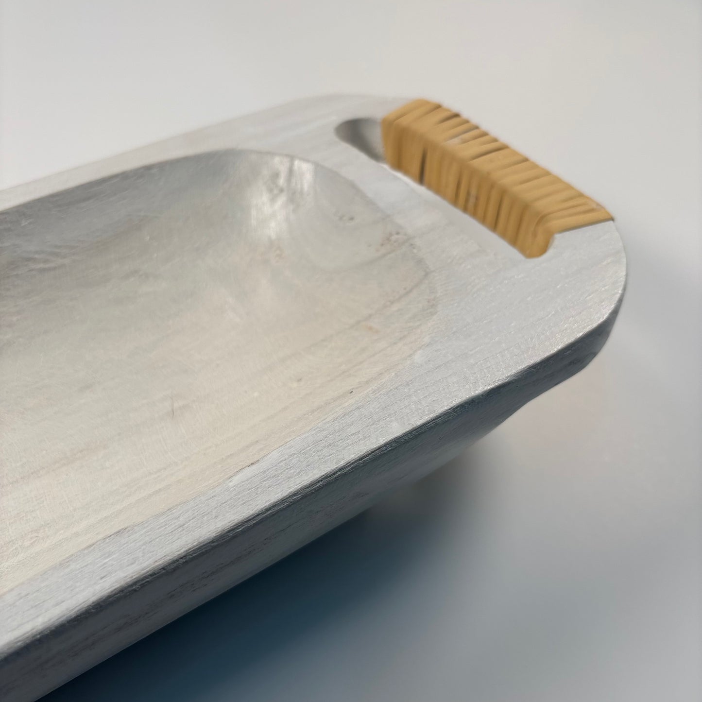 Versatile White Wooden Tray