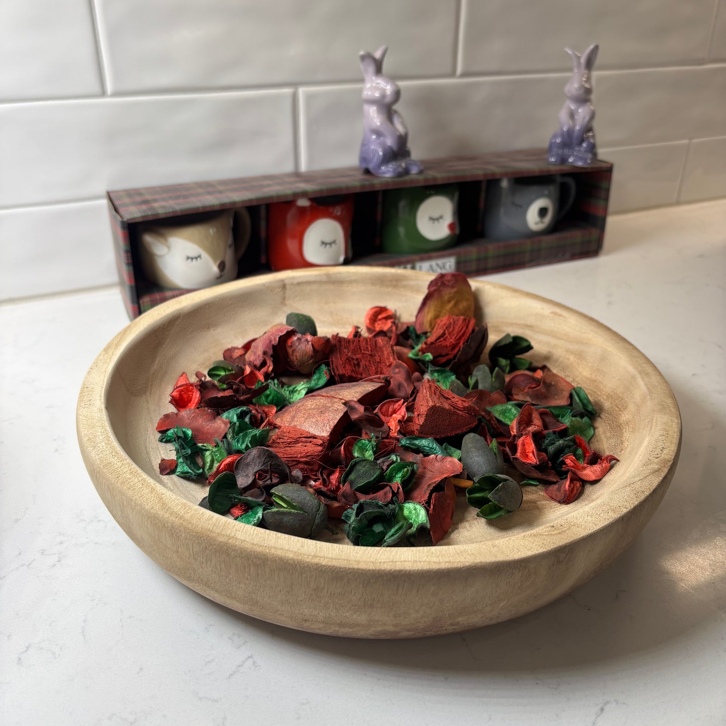 Elemental Harmony Rustic Luxe Decorative Bowl