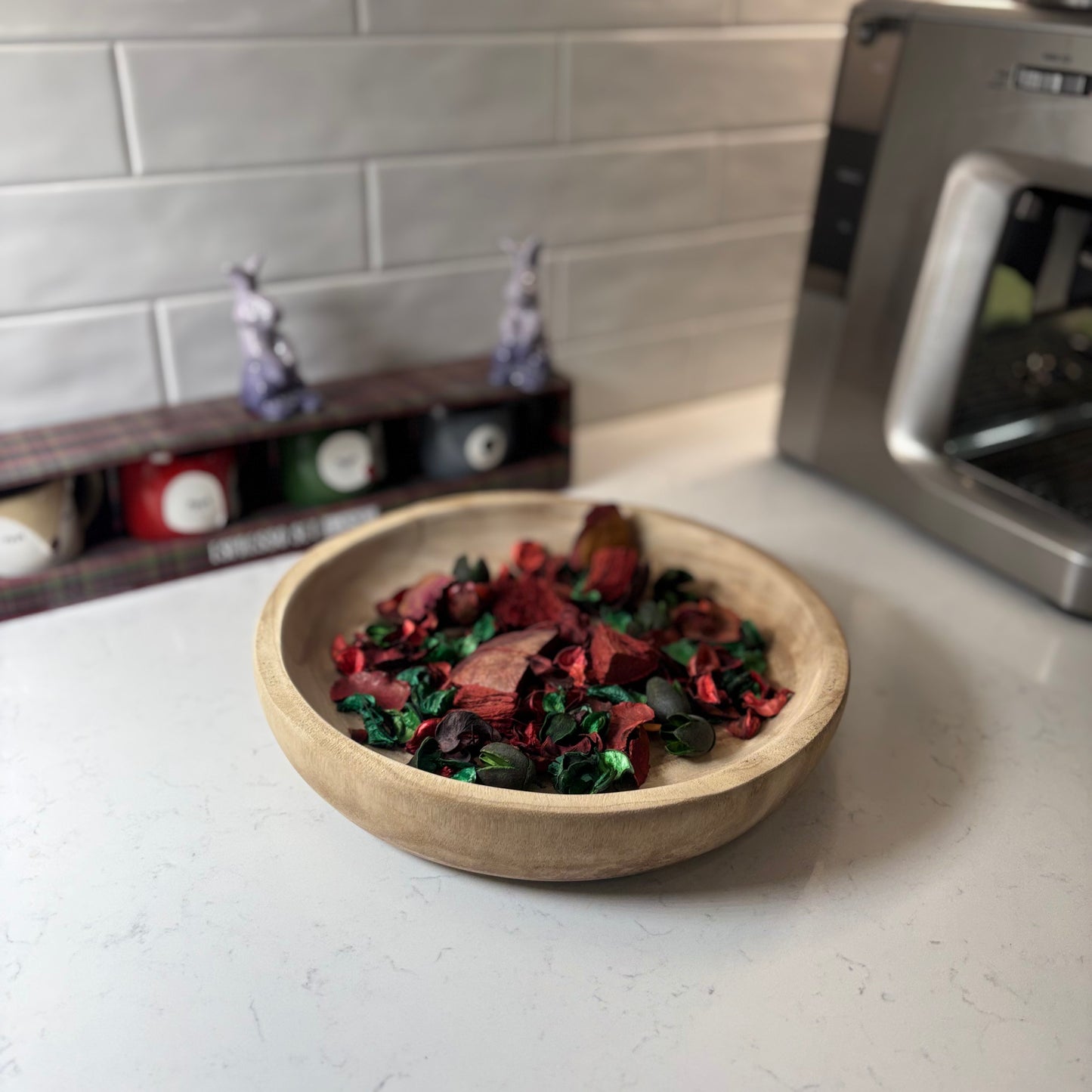 Elemental Harmony Rustic Luxe Decorative Bowl