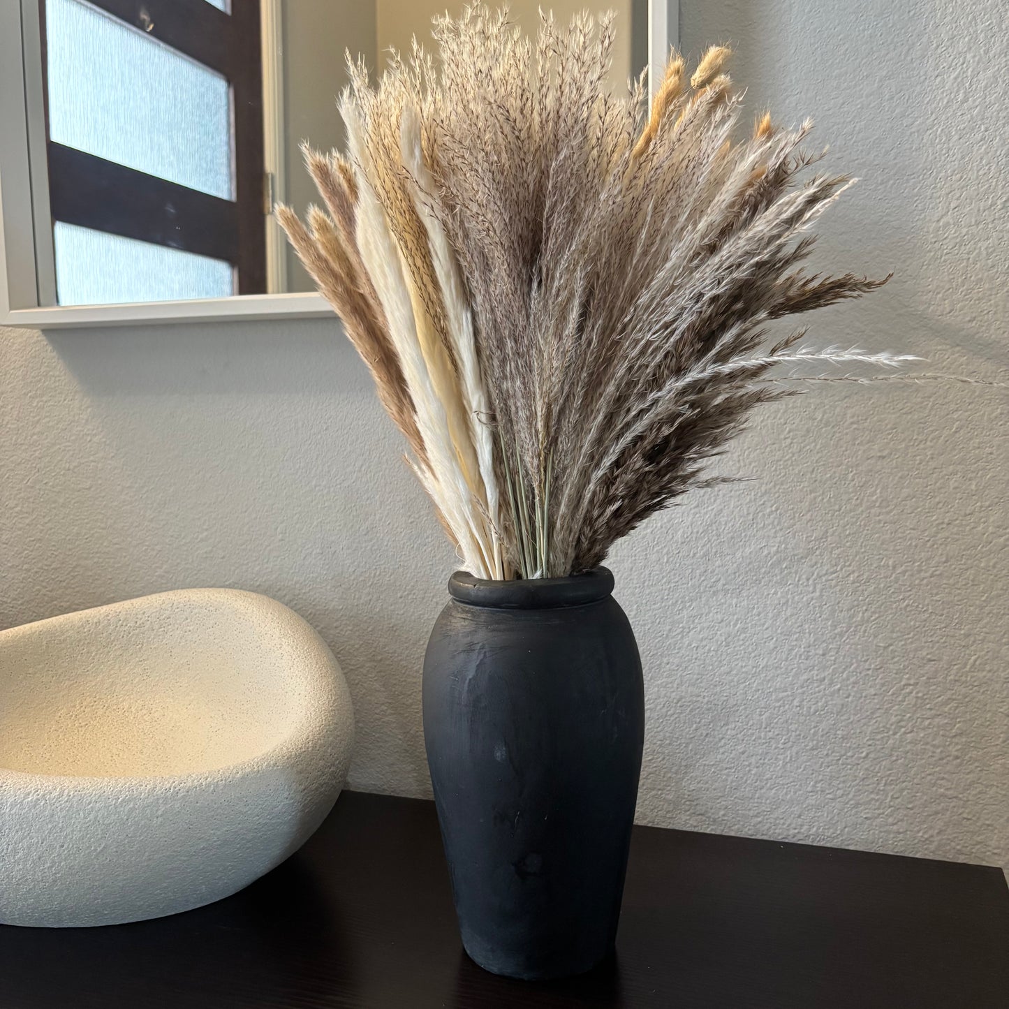 Black Rustic Farmhouse Vase