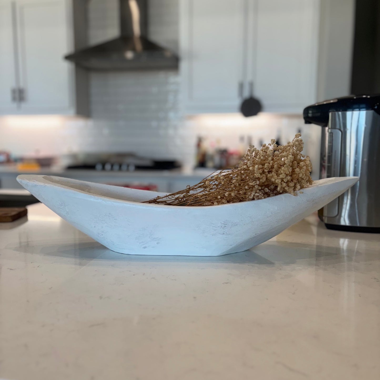 Natural Paulownia Wood Serving Bowl