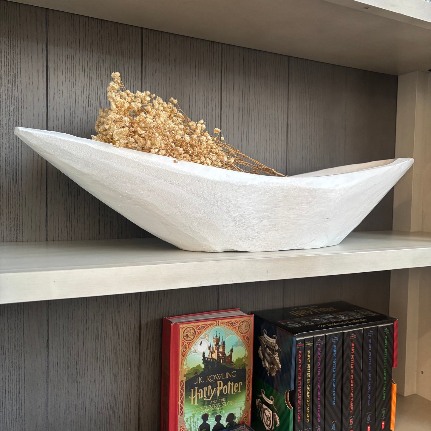 Natural Paulownia Wood Serving Bowl