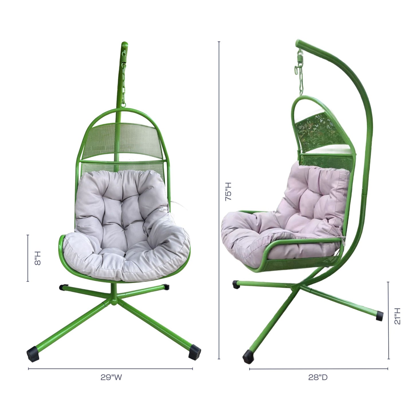 Prismatic Serenity Hanging Basket Chair Swing