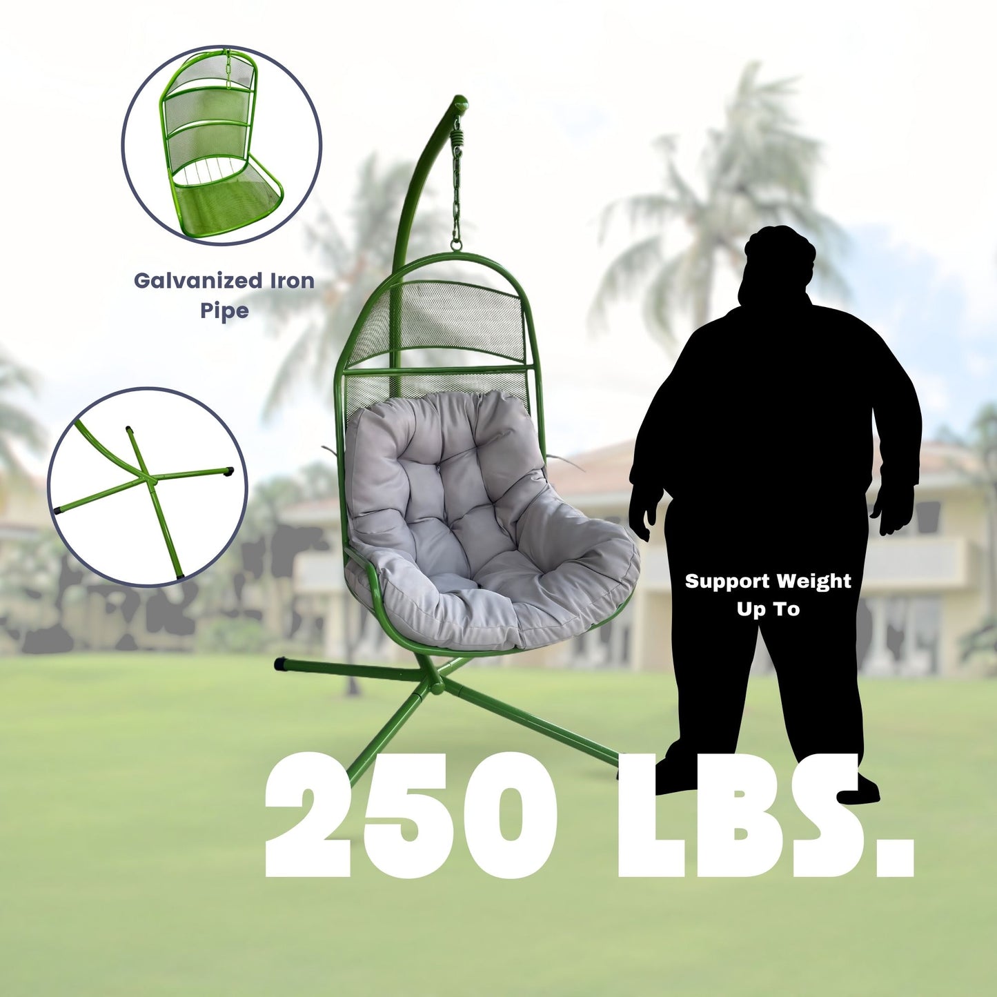 Prismatic Serenity Hanging Basket Chair Swing