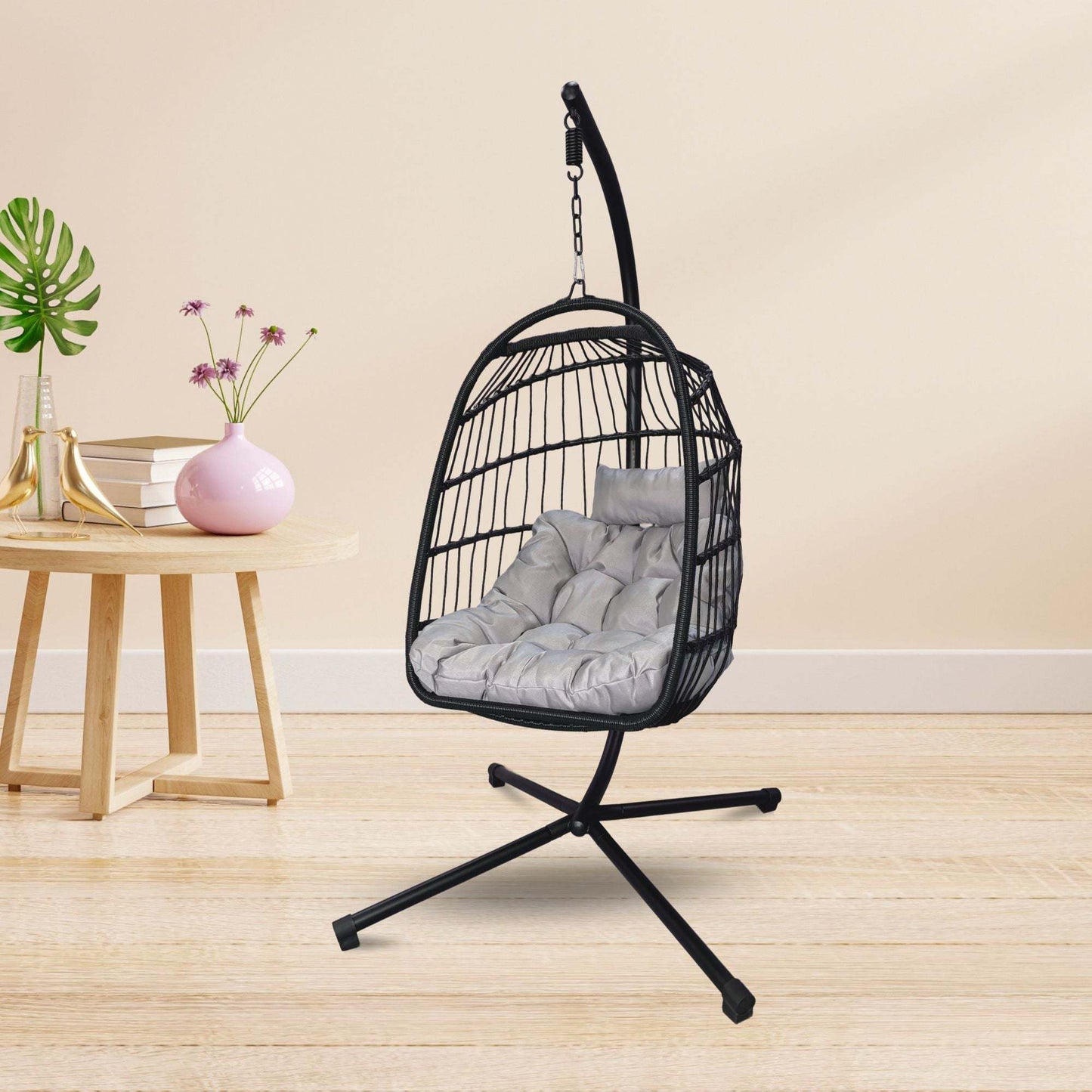 Egg Chair - Indoor & Outdoor Hanging Chair with Stand