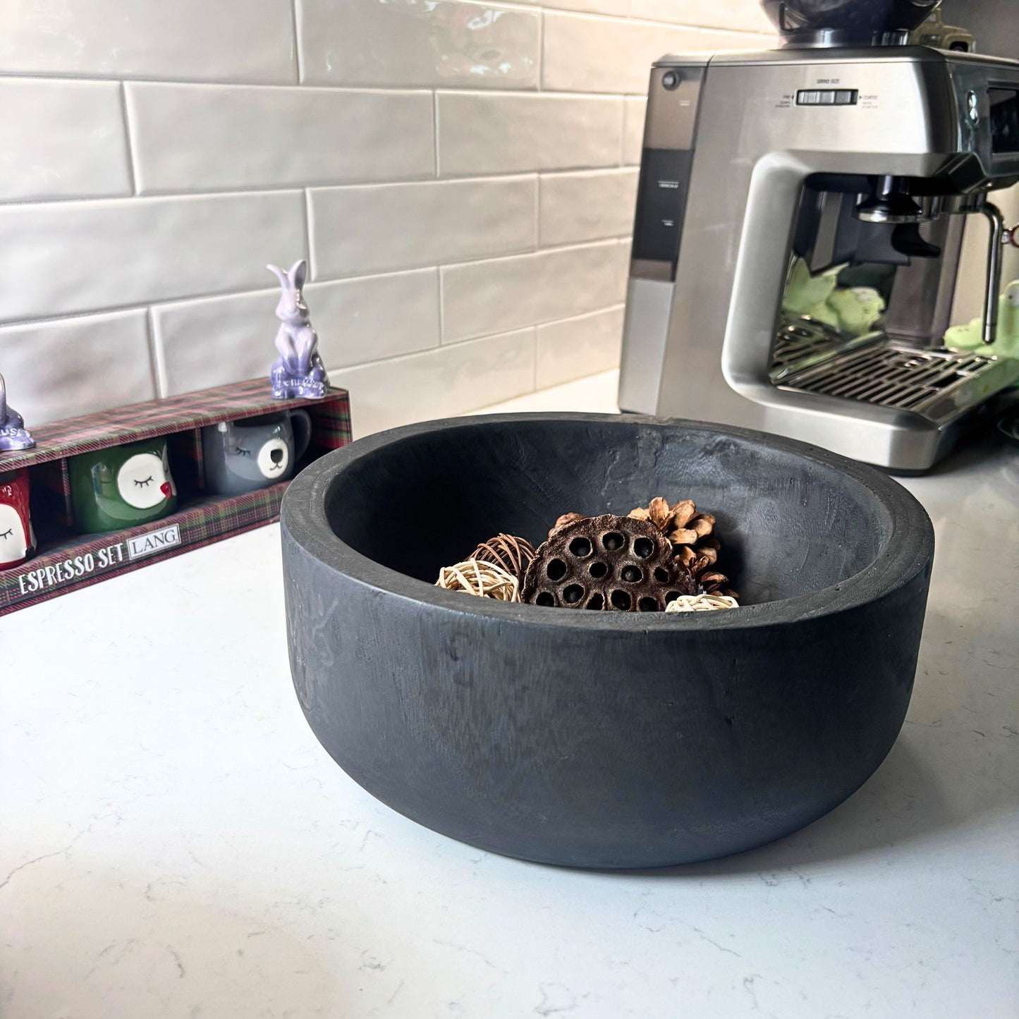 Natural Paulownia Wood Serving Bowl