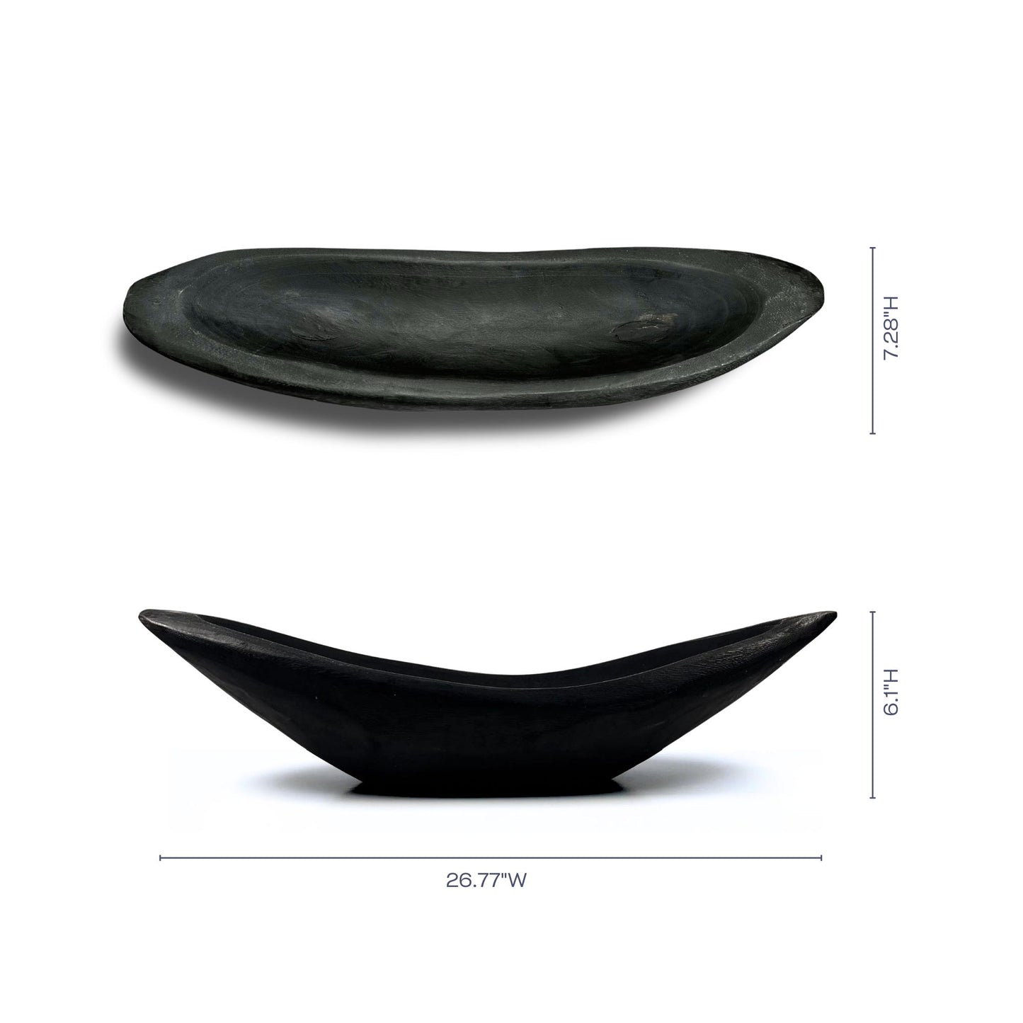 Natural Paulownia Wood Serving Bowl