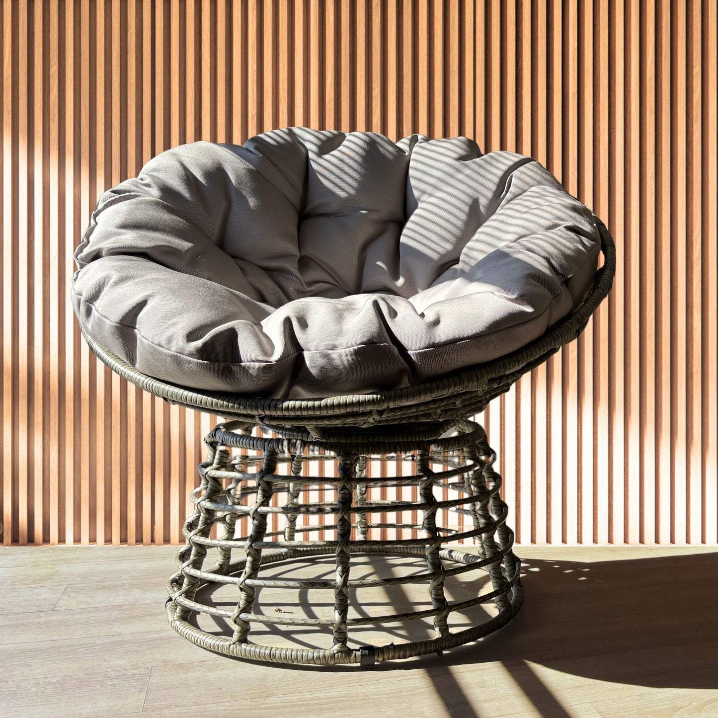 CloudNest Papasan Chair – A Sanctuary of Comfort and Style