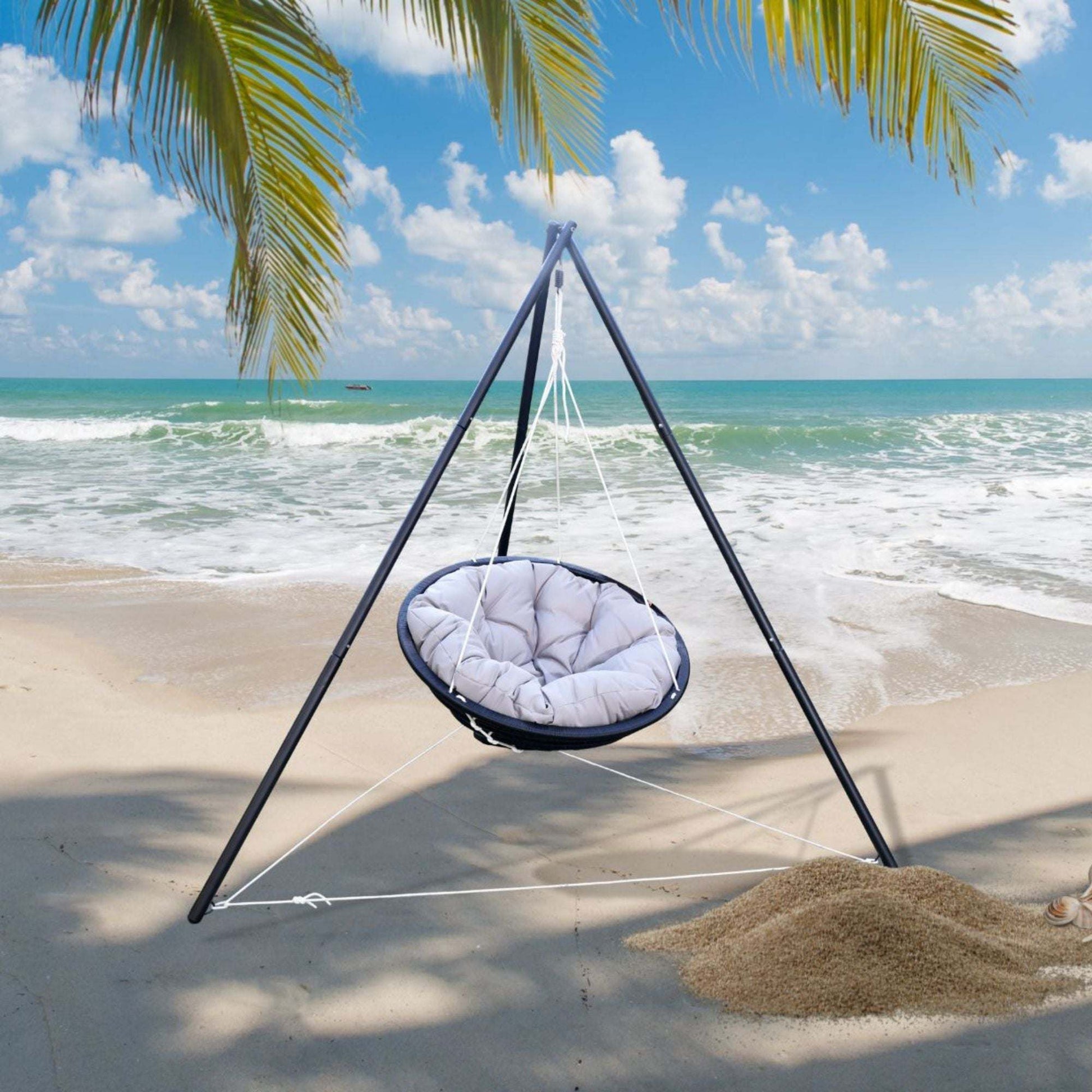 Hanging Chair - TrioNest Cozy Triangular Stand for Relaxation