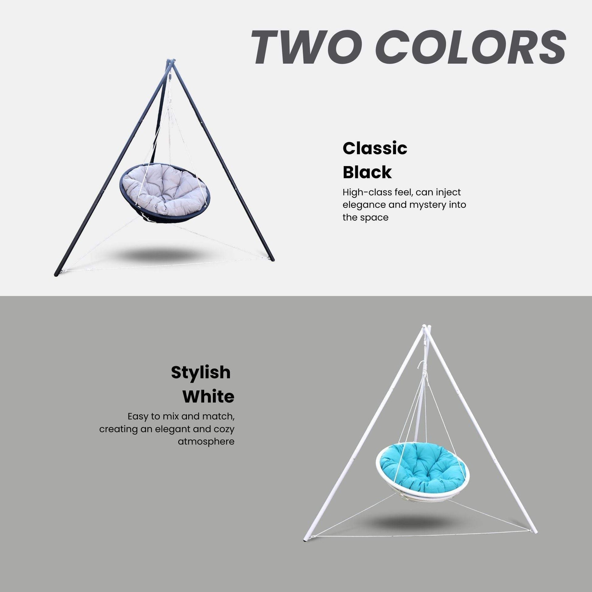 Hanging Chair - TrioNest Cozy Triangular Stand for Relaxation