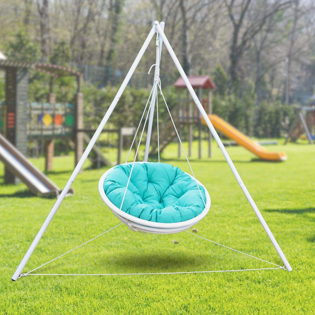 Hanging Chair - TrioNest Cozy Triangular Stand for Relaxation