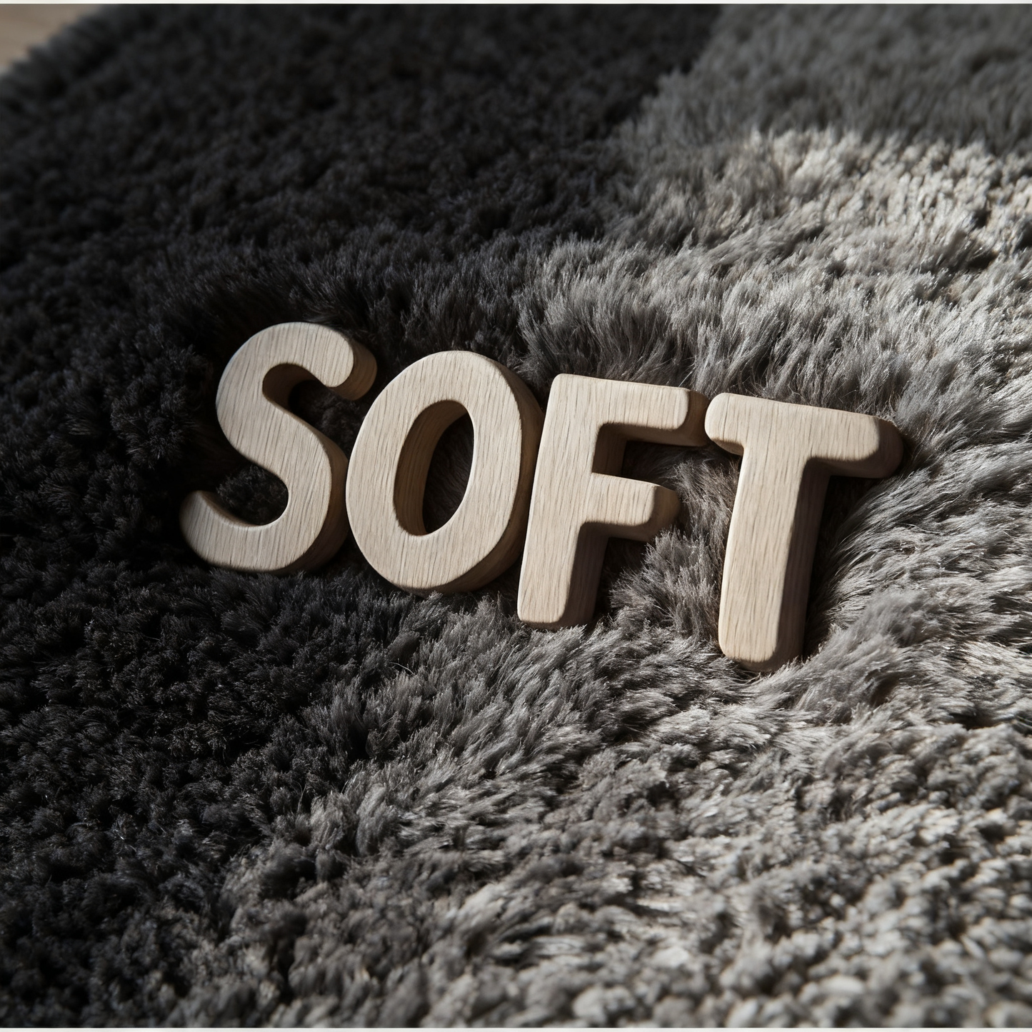 Oval Tie-Dye Area Rug, Dark Gray | 31" x 62" Ultra Plush Non-Slip Fluffy Carpet for Living Room, Bedroom & Entryway