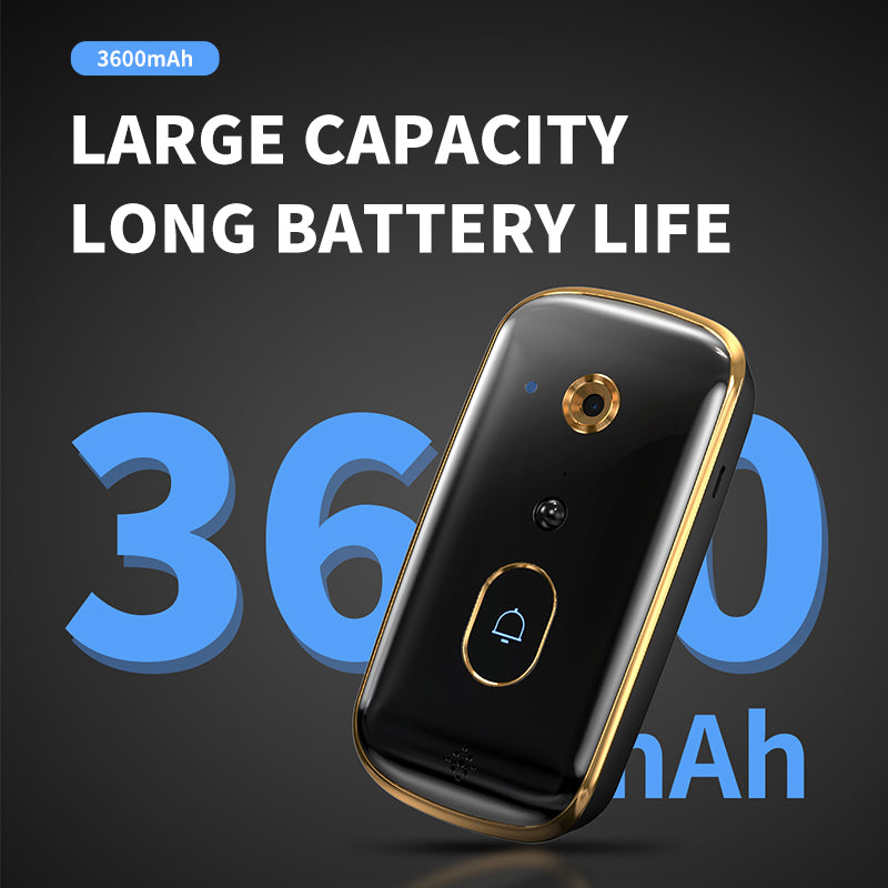 X10 Smart Video Doorbell with 1800mAh Battery & PIR Motion Detection