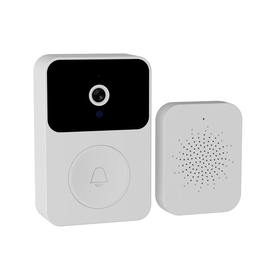 X9 wireless video doorbell with indoor chime white